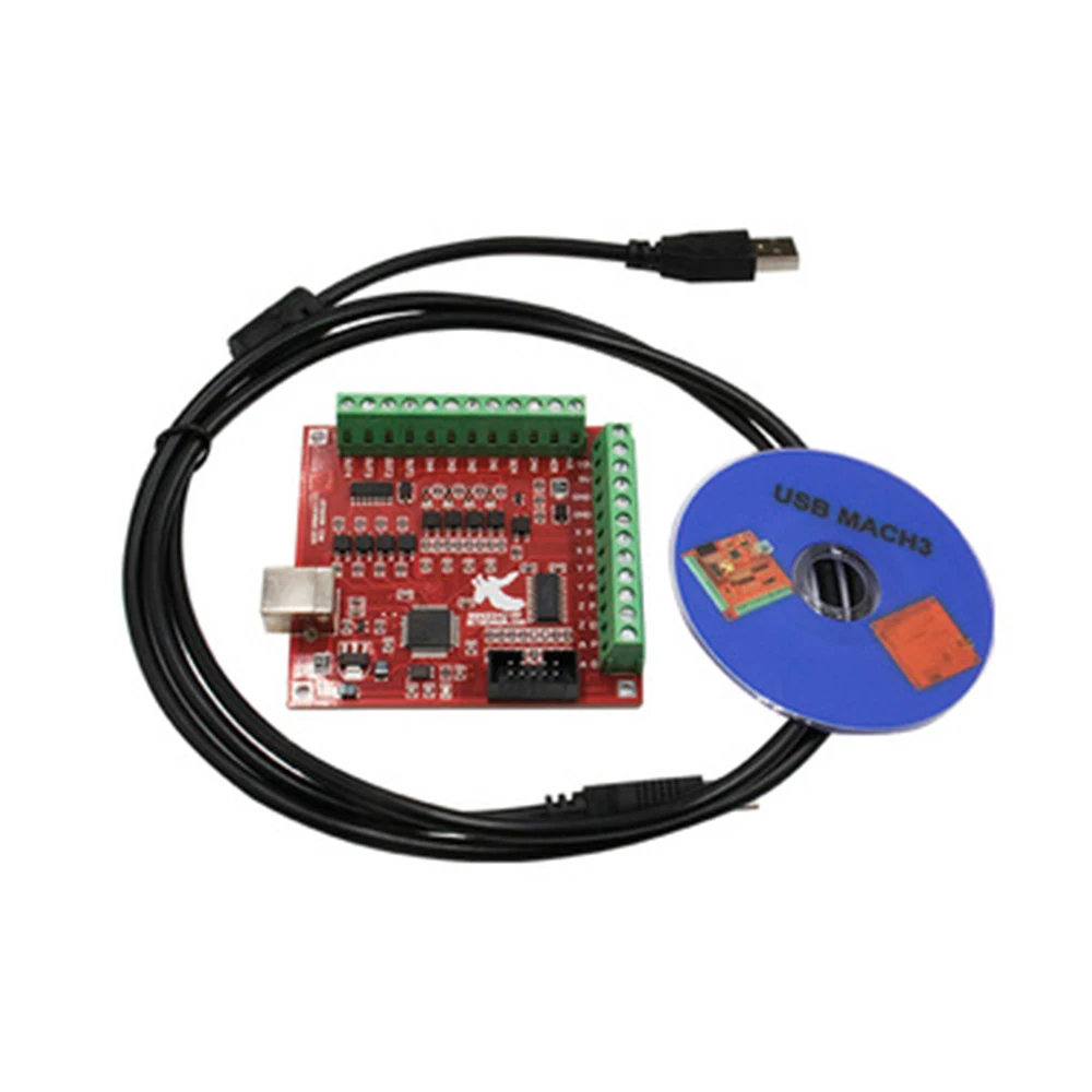 Mach3 Usb Cnc Controller 4 Axis 100Khz - 3 ชิ้น/ชุด ประกอบด้วย: บอร์ด MACH3 1