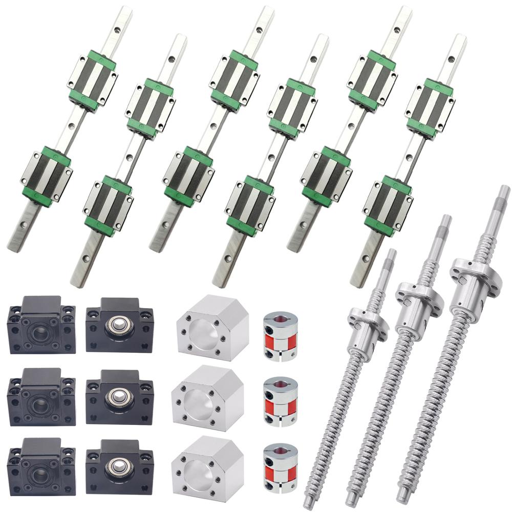 ชุดรางเลื่อนแบบสี่เหลี่ยม HGR2 - Hgr20 Linear Guide Rail Ballscrew Set บทวิจารณ์และราคา